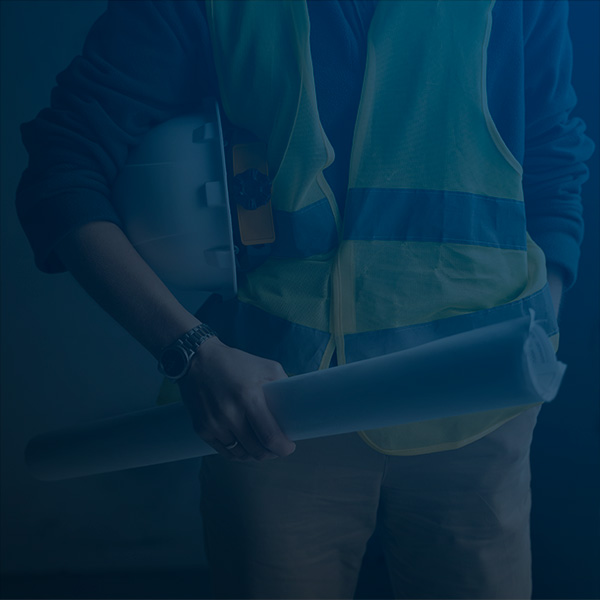 front view woman working as engineer